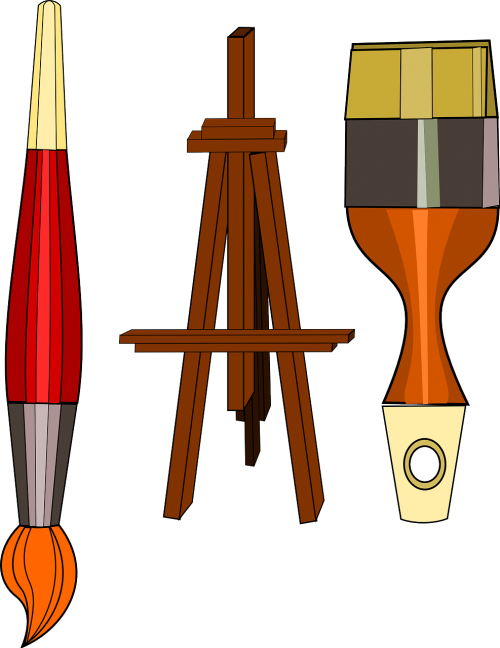 Of - Paint And Art Supplies Charms (500x648), Png Download