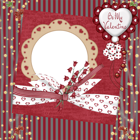 Beautiful Valentine Photo Frame - Illustration (480x480), Png Download