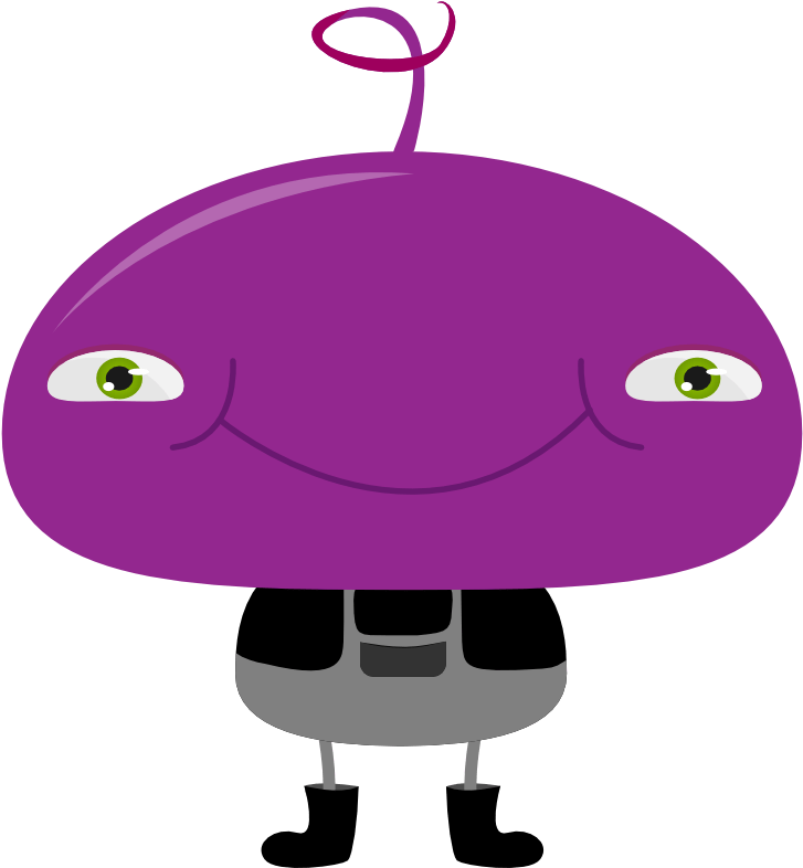 Curly Hair Alien (800x800), Png Download