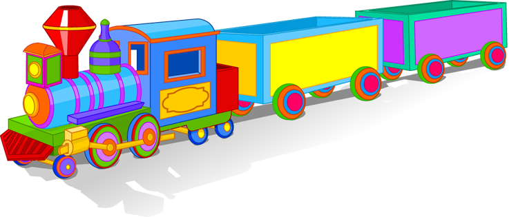 Train - Toy Train Clip Art (750x315), Png Download