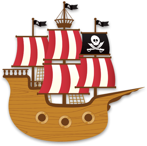 Stickers For Kids - Pirate Square Fridge Magnet (personalized) (500x500), Png Download