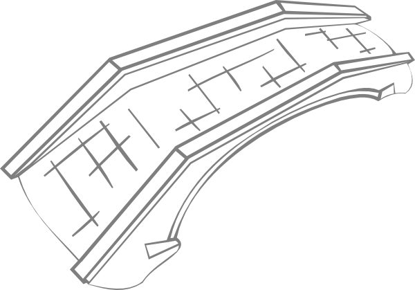 This Free Clipart Png Design Of Stone Bridge Clipart - Bridge Clip Art (600x419), Png Download