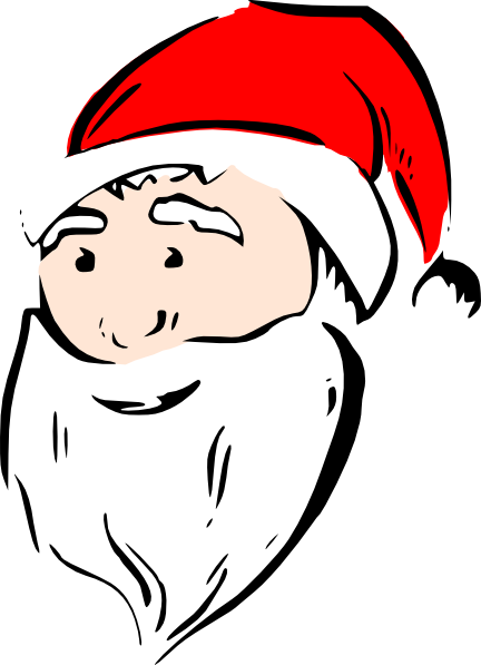 Santa Face (432x597), Png Download