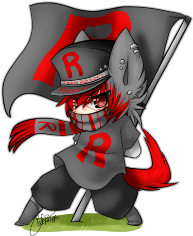 Team Rocket's Rockin' - Cartoon (400x500), Png Download