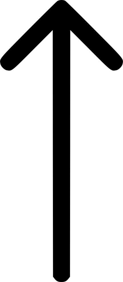 Straight Arrow - - Straight Arrow Png Icon (430x980), Png Download
