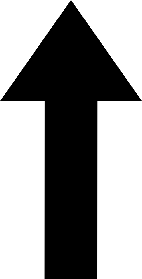 Up Straight Arrow - Straight Arrow (498x980), Png Download