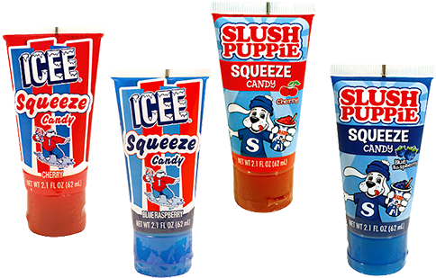 Icee Or Slush Puppie Squeeze Candy - Icee Squeeze Candy Blue Raspberry (500x500), Png Download