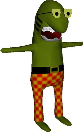 Download Zip Archive - Spongebob Fish Transparent (750x650), Png Download