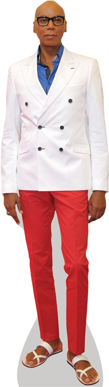 Rupaul Cardboard Cutout - Celebrity Cutouts Rupaul Life Size Cutout (363x757), Png Download