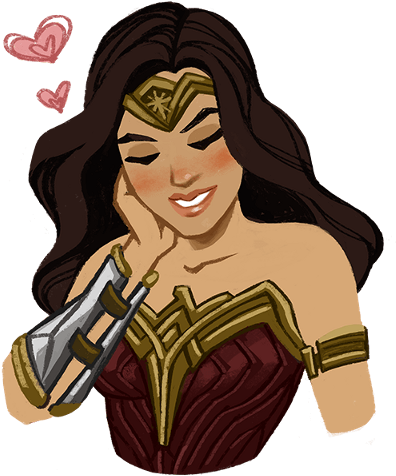 Wonder Woman Iphone Stickers (480x480), Png Download