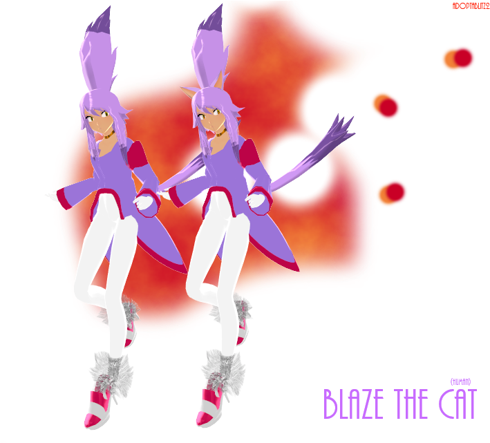 Blaze The Big-ass Ponytail - Action Figure (720x640), Png Download