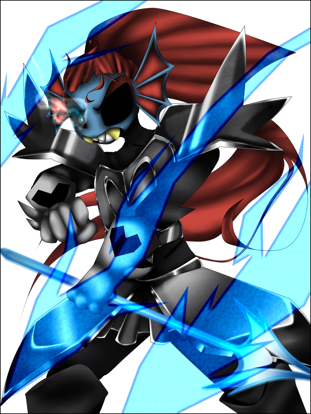 Undyne The Undying By Lysthechidna On Deviantart - Undyne The Undying Art (1024x1365), Png Download