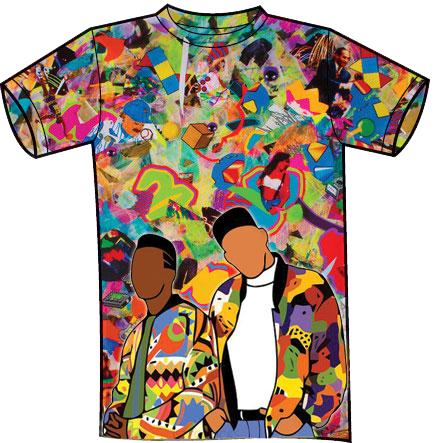 Bel-air Fresh Tee - T-shirt (436x443), Png Download