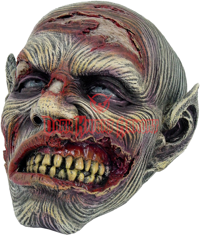 Undead Wrinkled Flesh Zombie Skull Statue Halloween (850x850), Png Download