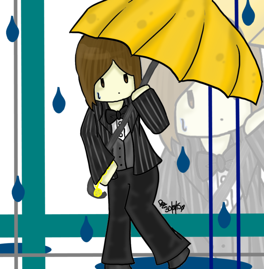 Rainy Rain Make It Wash Away By Bakacold-d8g1rmz - Cartoon (885x902), Png Download