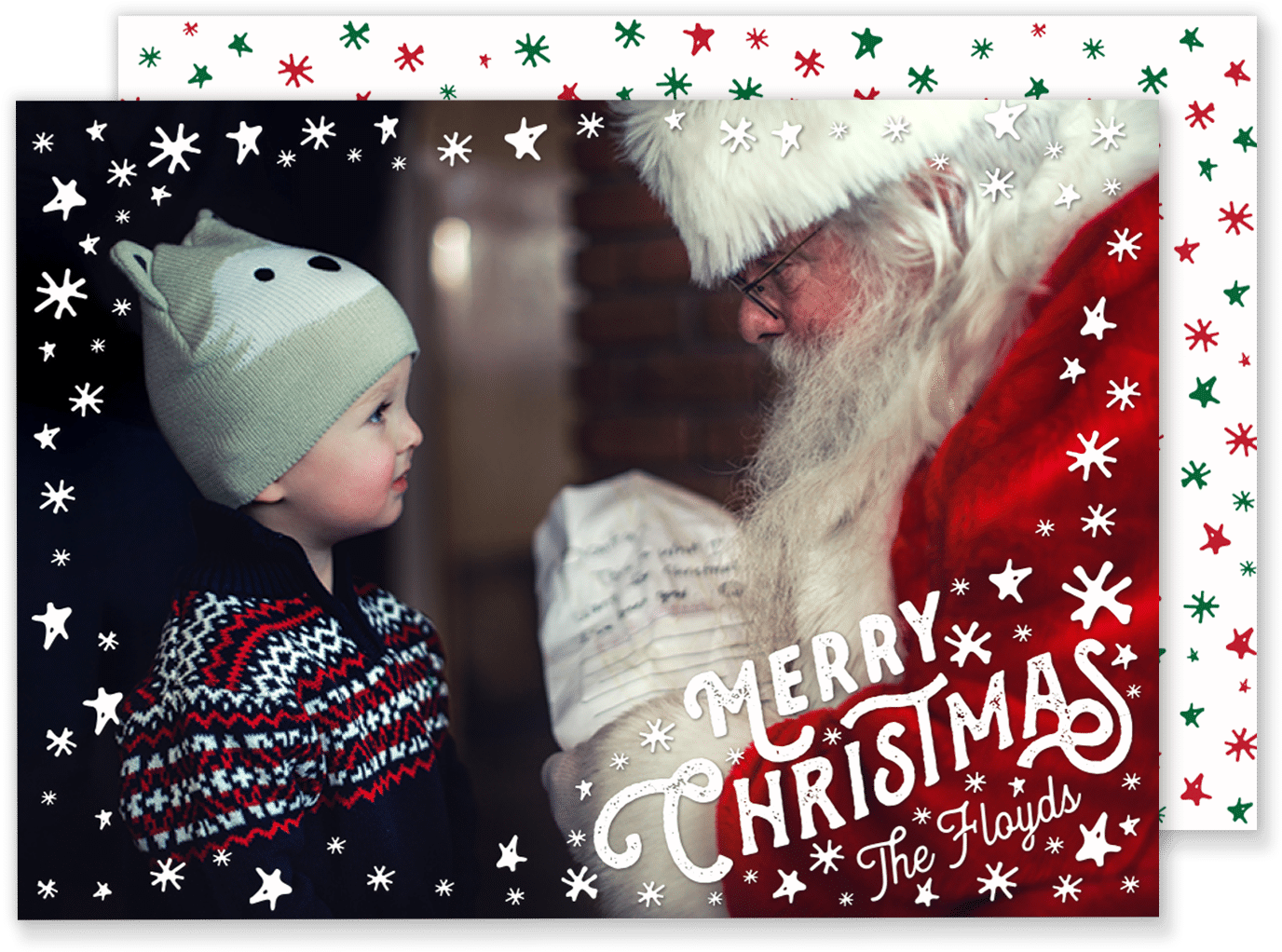 Snowy Corners Christmas Card - Cookies For Santa Letterhead Laser & Inkjet Printer (1500x1073), Png Download