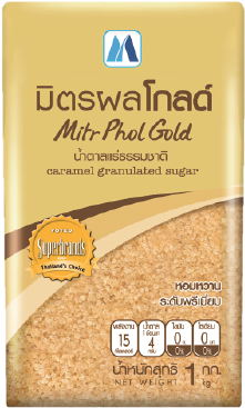 Brown Sugar Cane Thailand - Mitr Phol Gold Sugar (340x425), Png Download