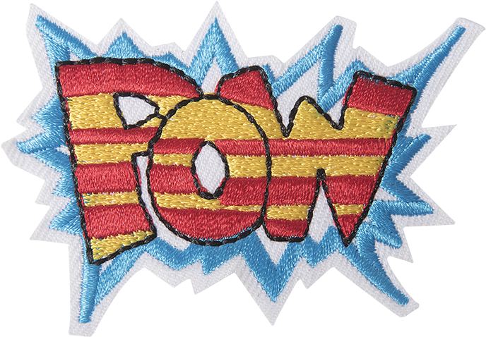 Comic Red Yellow Pow - Yellow (750x750), Png Download