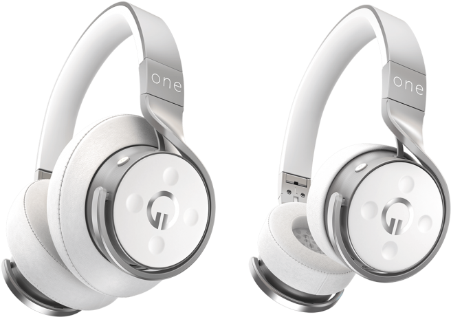 Musik One Headphones - Muzik One Wireless Over-ear Headphones - White (800x572), Png Download
