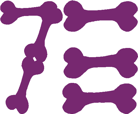 Lgbt Dogs, Lgbt Pets, Dog Bones, 7e - Logo (495x437), Png Download