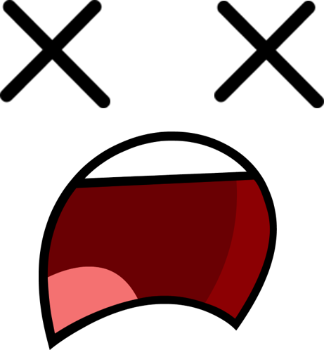 Deadface - Frown Mouth (461x498), Png Download