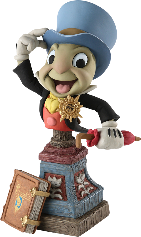Disney Polystone Bust Jiminy Cricket - ディズニー ピノキオ ミニバスト ジミニー・クリケット 10127 (480x807), Png Download
