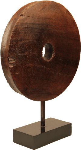 Vintage Teakwood Pulley Sourced From An Old Ship - Sonja Landweer (500x500), Png Download