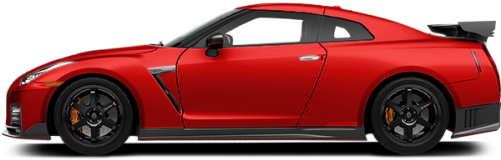 Solid Red - 2018 Nissan Gtr Nismo Red (500x256), Png Download