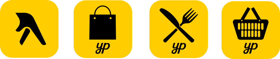 Yellow Pages App Icons Version 3 By Loogart - Application Software (909x194), Png Download