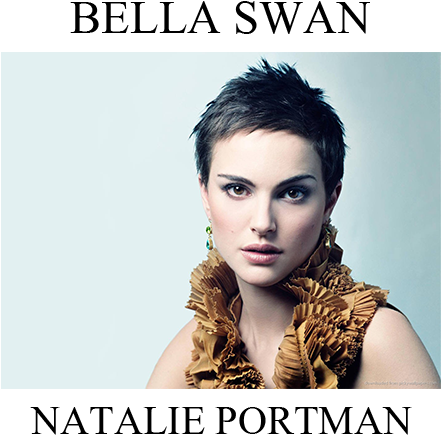 Bella Swan - Natalie Portman - Very Short Hair Model (440x460), Png Download