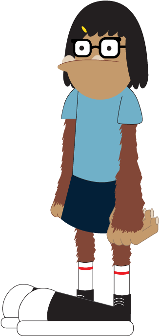 Bigfootina Belcher - Cartoon (576x745), Png Download