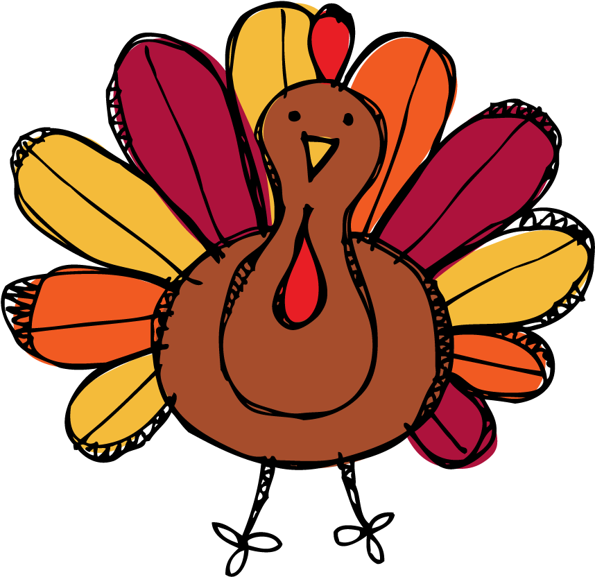Happy Thanksgiving Turkey - Turkey Clip Art Free (873x845), Png Download