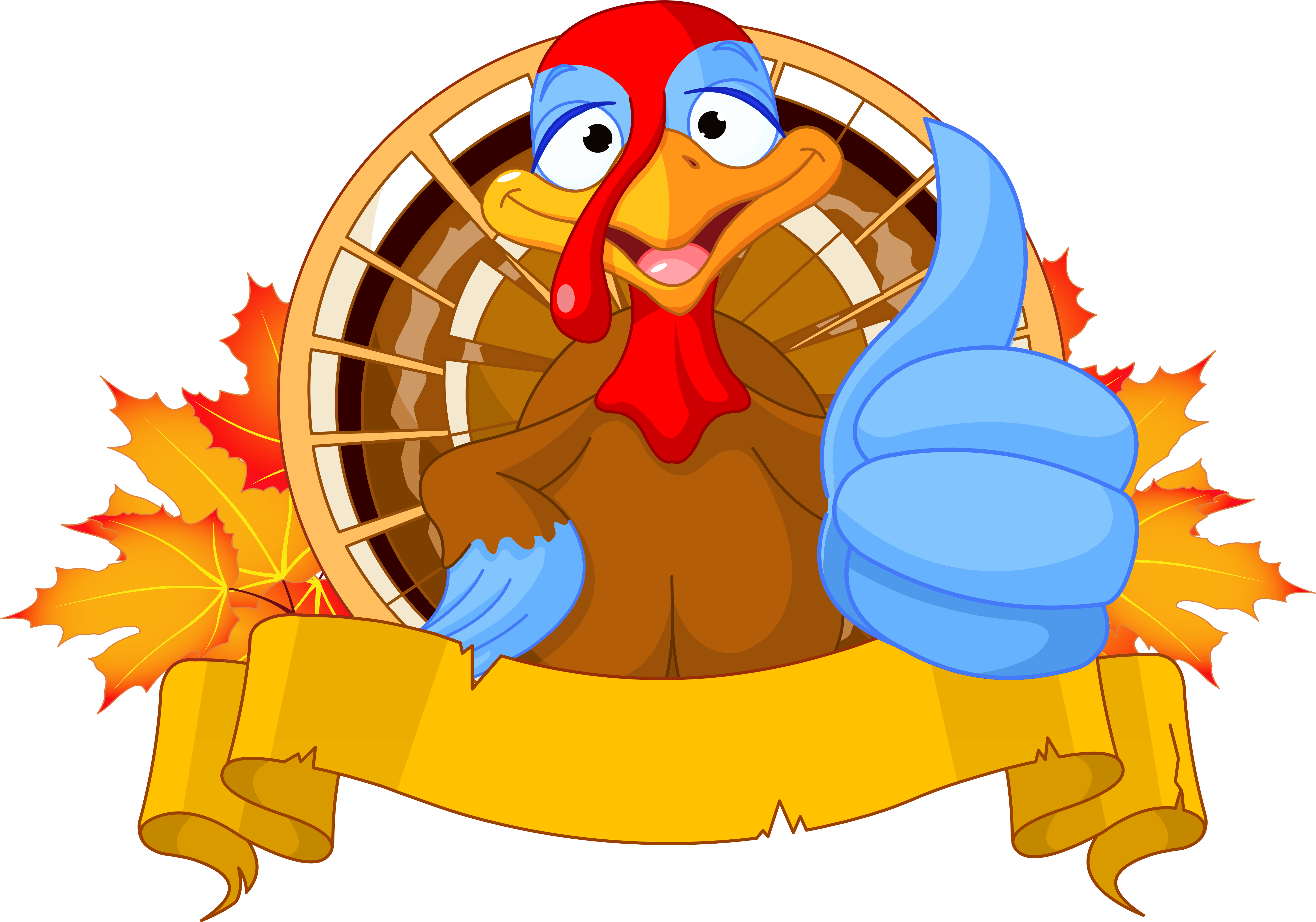 Transparent Thanksgiving Turkey Clipart Picture - Thanksgiving Turkey Clipart (5160x3699), Png Download