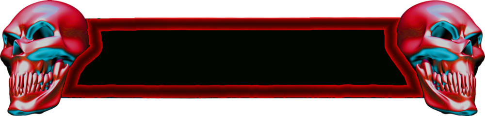 Share This Image - Skull (1000x239), Png Download