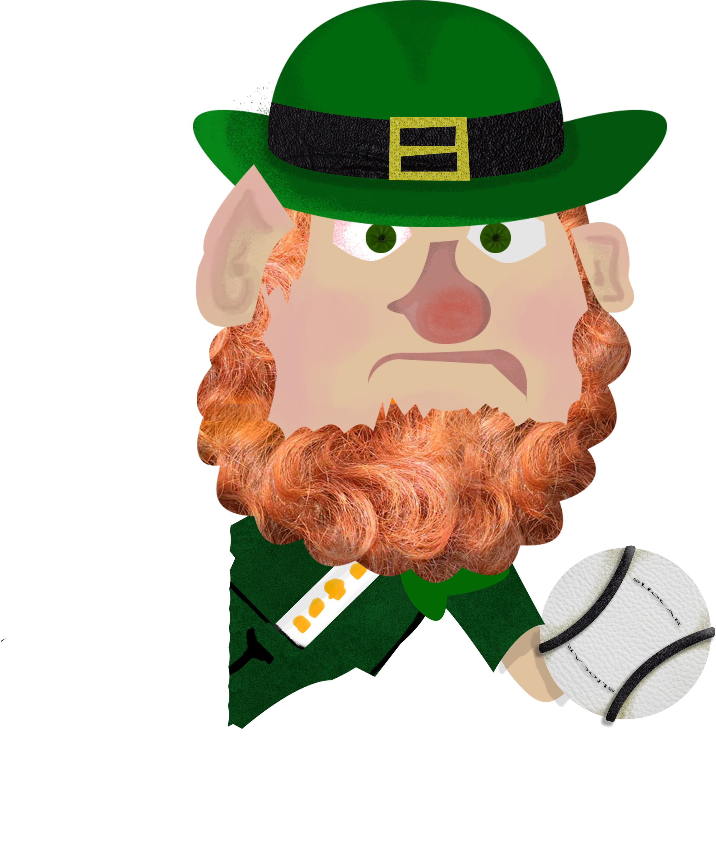 Leprechauntreeright - Cartoon (3508x4569), Png Download