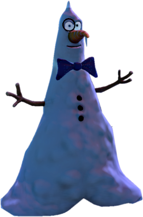 Classy Snowman Without Hat - Yooka-laylee (458x692), Png Download