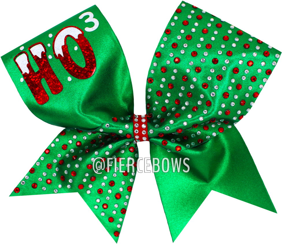 Ho Ho Ho Christmas Rhinestone Bow - Christmas Day (1024x1024), Png Download