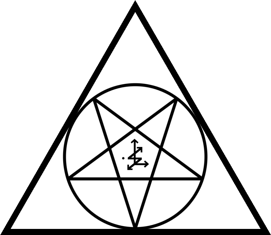 /tg/ - Traditional Games - Satanism Pentagram (1042x1042), Png Download