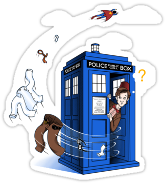 Have You Ever Thought You Need Some Doctor Who Stickers - Dr Who Dragon Ball (375x360), Png Download