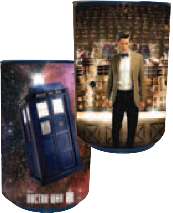 Doctor Who - Tardis & Dalek Talking Bin-wesdr247 (568x700), Png Download