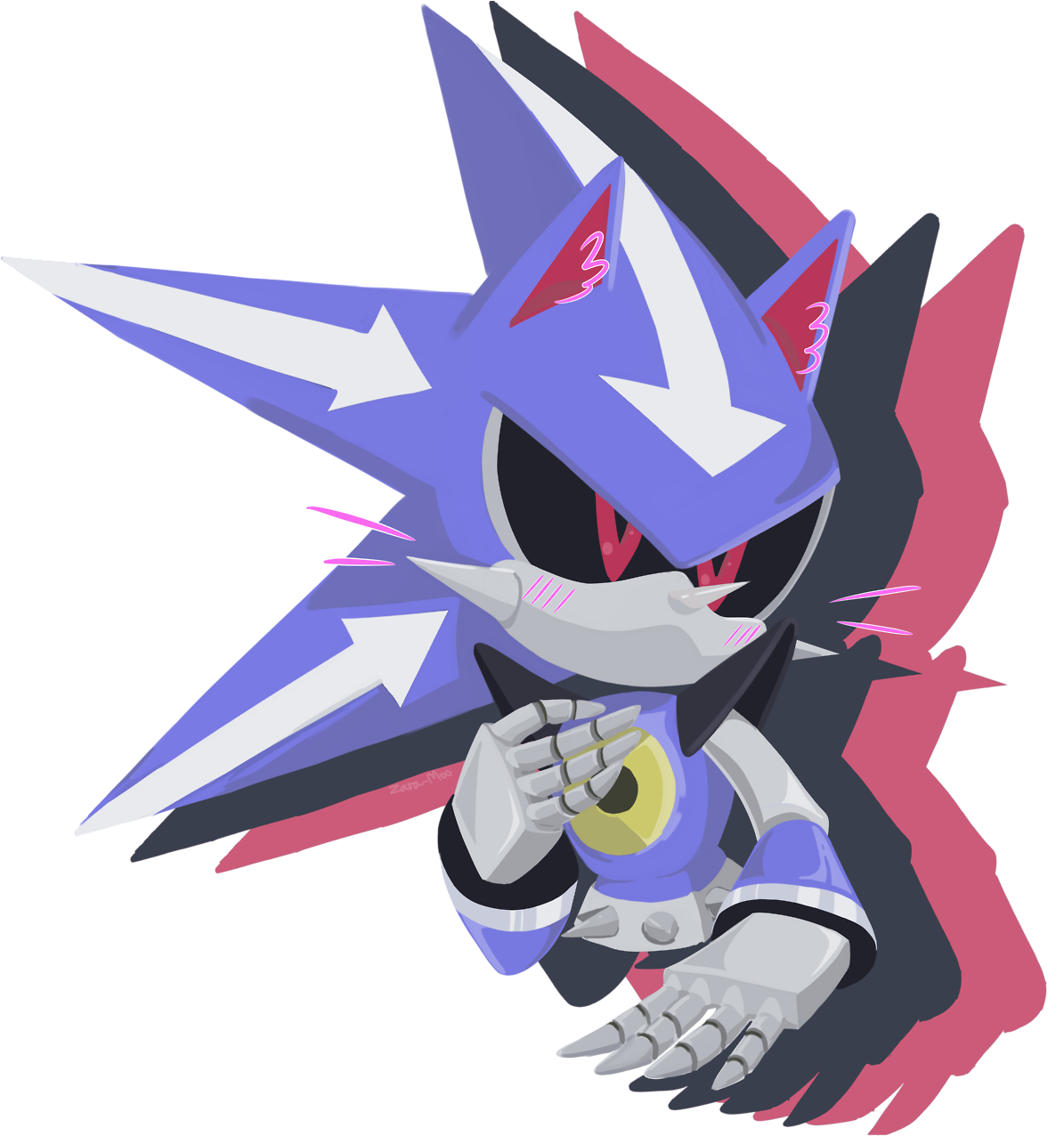 Anti Metal Sonic Png Anti Metal Sonic - Neo Metal Sonic Fanart (1280x1280), Png Download