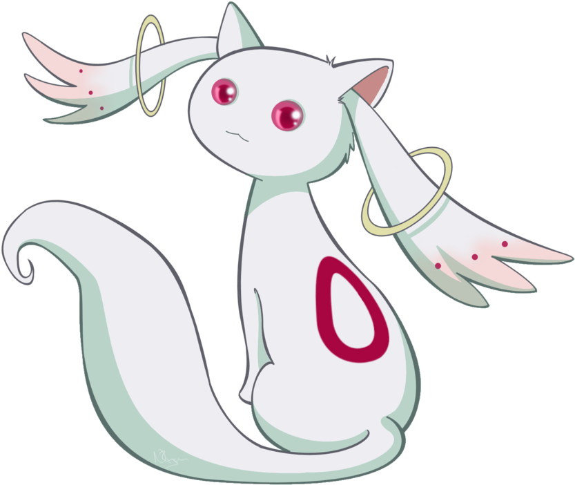 Kyubey - Puella Magi Madoka Magica (900x824), Png Download