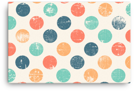 Grunge Polka Dots Canvas - Backgrounds Polka Dots (600x600), Png Download