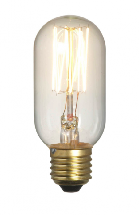 Prev Next - Parlane Vintage Tubular Light Bulb (40w) Clear (700x700), Png Download