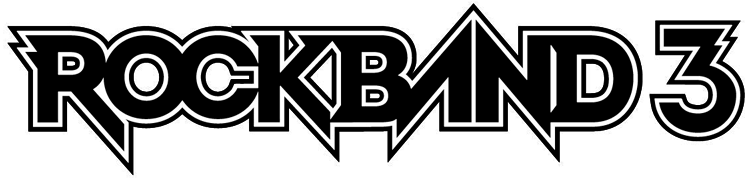 Rock Band 3 Logo - Rock Band Game Logo (748x180), Png Download