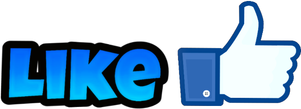 Like Likes Ok Okay Blue - Facebook Thumbs Up Icon (622x240), Png Download