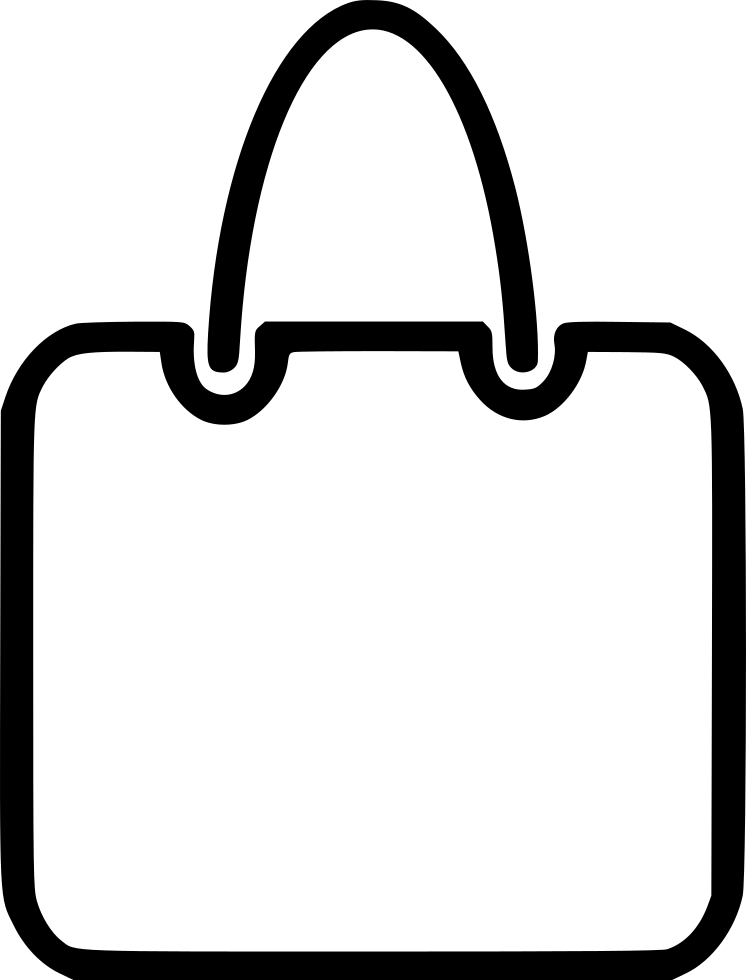 Shopping Bag Svg Png Icon Free Download - Shopping Bag Drawing Png (746x980), Png Download