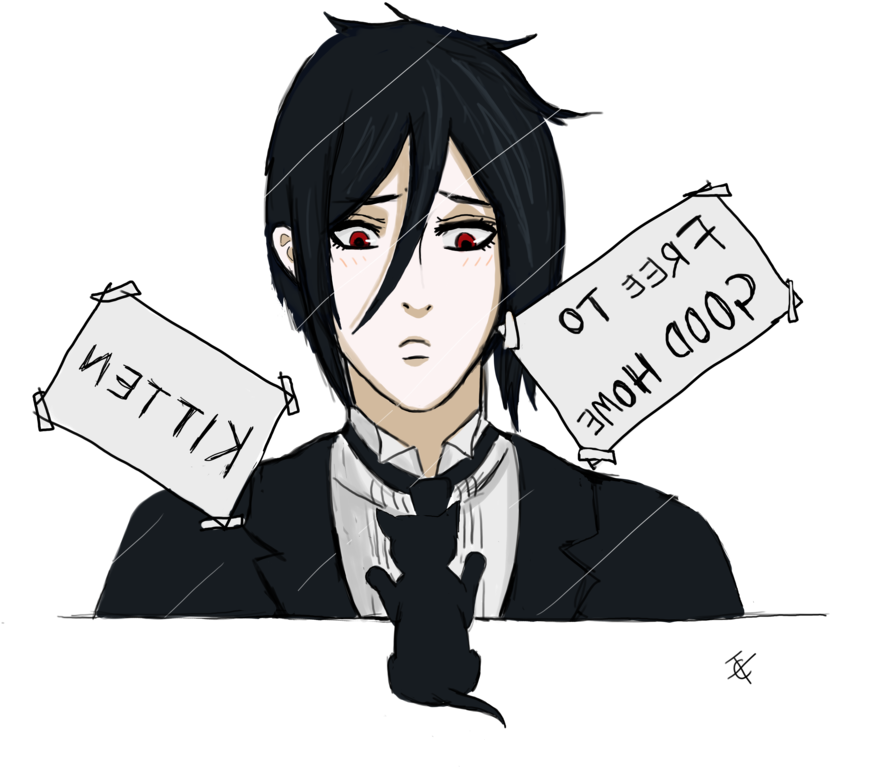 Sebastian At The Pet Shop - Fan Art Black Butler (894x894), Png Download