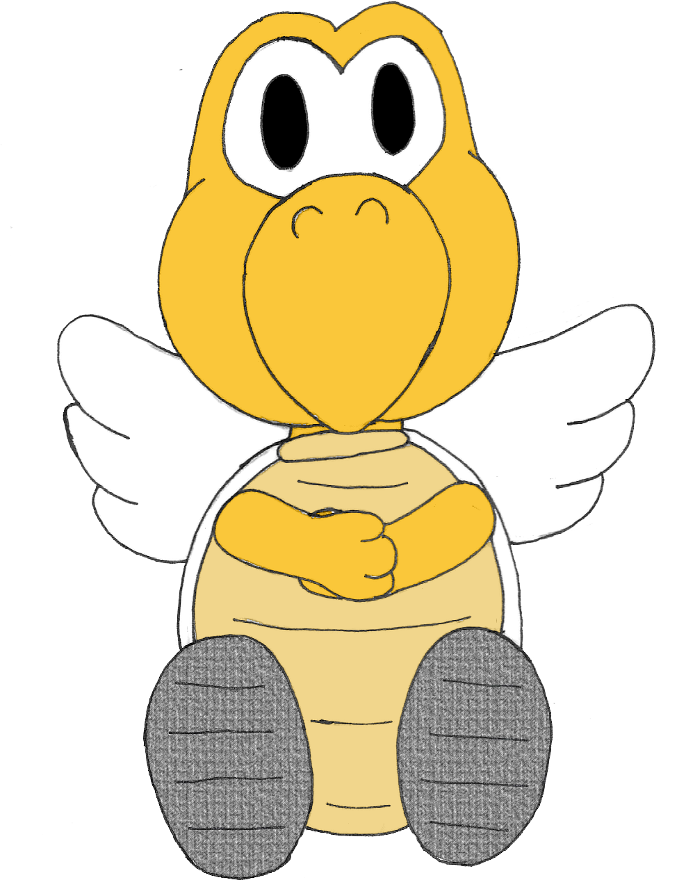 Li'l Para Troopa - Cartoon (1079x1428), Png Download