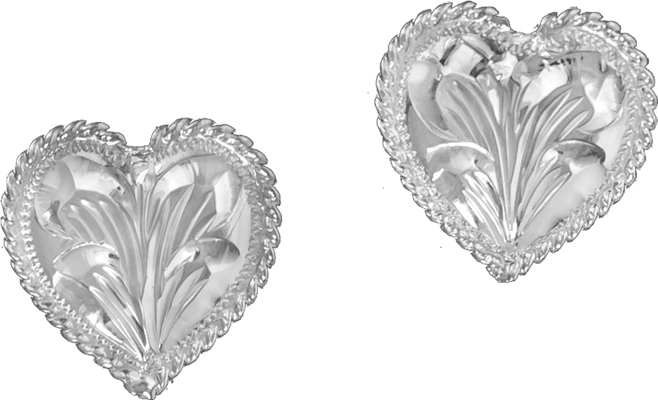 The Iris Sweetheart Studs - Silver (1024x1024), Png Download